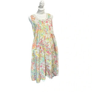 Kmart Pink vintage floral house dress size small